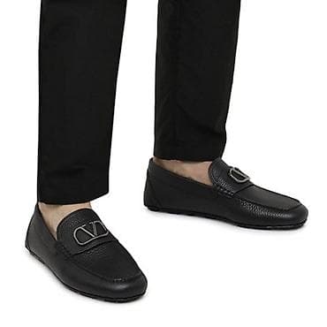 обувь валентино: Мужские Valentino кожаные мокасины Оригинал Один выход - Материал — 2