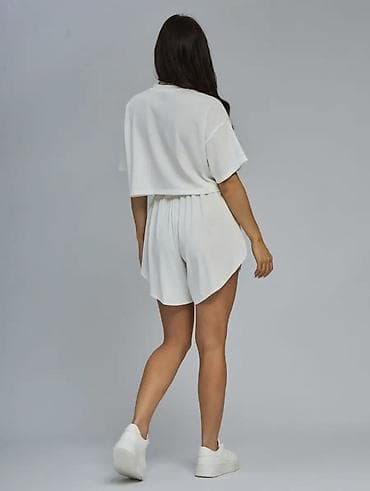 нюд: Костюм с шортами, Топ, Made in KG, Вискоза, S, M, L — 2