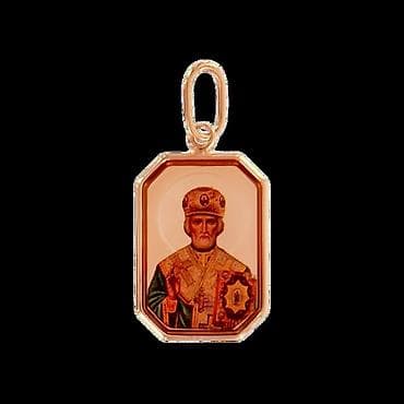 сепочки золотые: Подвеска из красного золота 585 с эмалью — ADAMANT, арт. 19443 - — 1