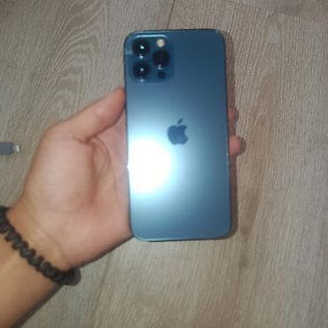 macbook 2012: IPhone 12 Pro Max, Б/у, 128 ГБ, Pacific Blue, Кабель, 100 % — 1