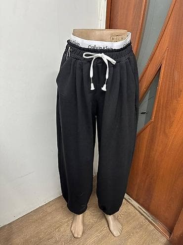 klein: Свободные женские спортивные штаны - Фасон: расслабленный оверсайз, с — 4