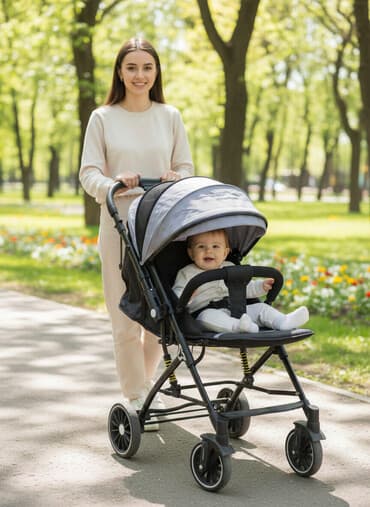 skillmax коляска бишкек: Балдар арабасы, түсү - Кара, Колдонулган — 2