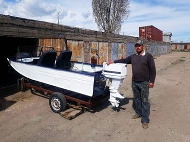 кара суу базары аренда: Продам моторную лодку, идеальное состояние, новый мотор, Крайслер 55 — 3