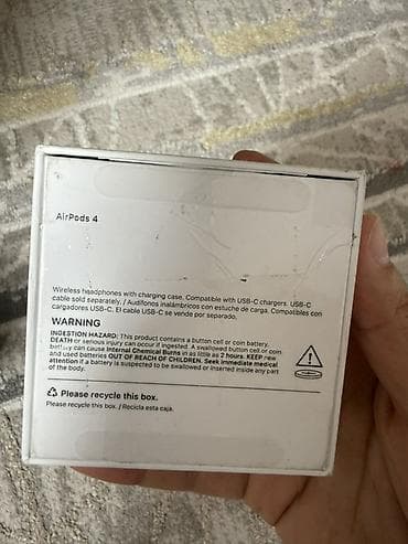 airpods 4 original: Беспроводные вкладыши наушники, Apple, AirPods 4, Новый — 3