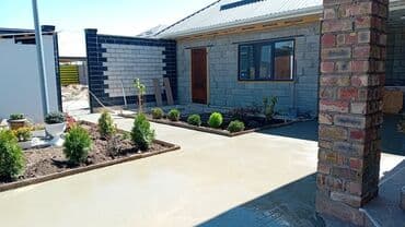 земельный дом: Бетонирование двора и отмосток под ключ - Устройство монолитных — 1