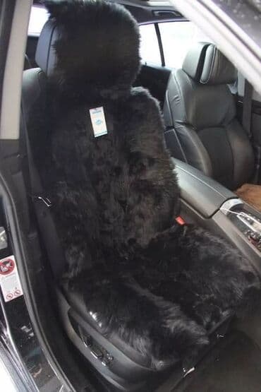 чехол кресло: Чехлы Меховые, цвет - Черный, Universal Seat cover, Новый, Платная доставка, Бесплатная доставка — 11