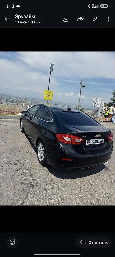 Унаа: Chevrolet Cruze: 2018 г., 1.4 л, Автомат, Бензин, Седан — 3