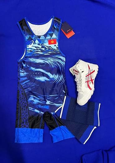 детская басен: Комплект 3 в 1 для борцов, Трико борцовская Акула 🦈, борцовский — 2