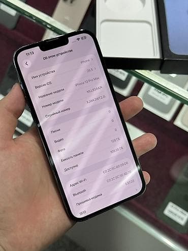 айфон xs64: IPhone 13 Pro Max, Б/у, 128 ГБ, Sierra Blue, Защитное стекло, Чехол, Кабель, В рассрочку, 92 % — 5