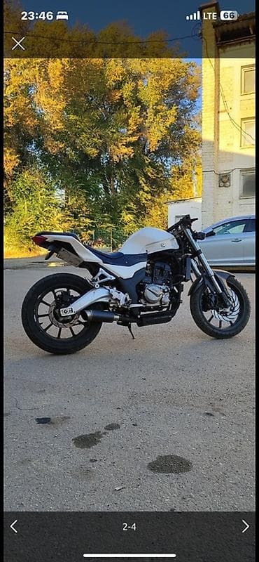 диска мотоцикл: Бинели реплика 400 куб инжектор на бодром ходу — 1