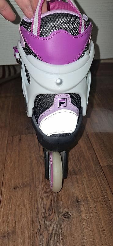 роликовый: Роликовые коньки Fila J-One (детские/подростковые) размер 32-36 - — 6