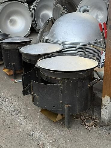 Казан и печь под казан для приготовления на открытом огне Описание: -