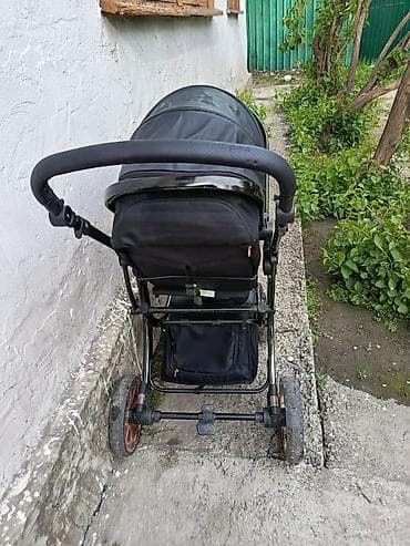 коляска hot mom: Прогулочная коляска LUXMOM (черная с бронзовыми элементами) - — 3