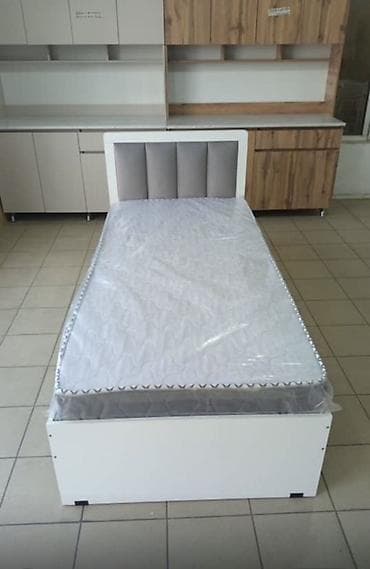 двухместный кроват: Односпальная кровать, С мягким изголовьем, длина - 200 см — 2