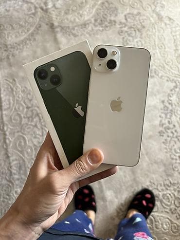 айфон 13 зелёный: IPhone 13, Белый, Коробка — 1