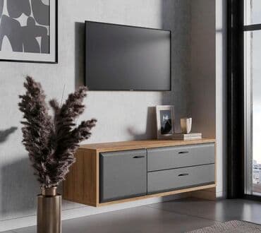 офисные мебели: Грэйс BRW Брест Тумба RTV1D2S Дуб Наварра, Графит Польша/Беларусь — 6