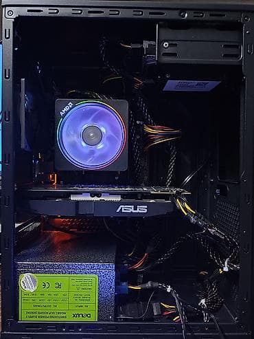 ryzen 5 2400: Компьютер, ядер - 16, ОЗУ 16 ГБ, Игровой, AMD Ryzen 7, AMD Radeon RX 580, HDD + SSD — 1