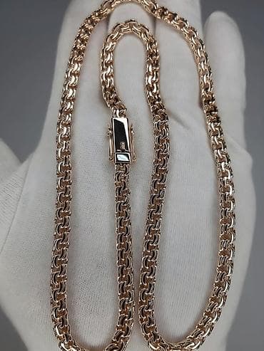 сепия: Цепочка из желтого золота с классическим плетением Шопард — 2