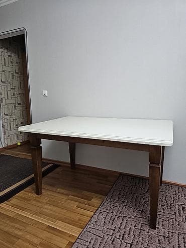 советский кухонный стол размеры: Кухонный стол, Б/у, Прямоугольный, Нераскладной — 1