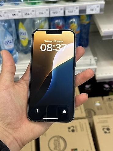 Apple iPhone: IPhone 13 Pro, Б/у, 128 ГБ, Серебристый, Чехол, Кабель, Коробка, 81 % — 2