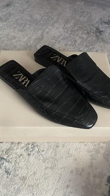 Личные вещи: Женская обувь ZARA ОРИГИНАЛ 1) Лоферы ZARA Оригинал - Цвет: черный — 6