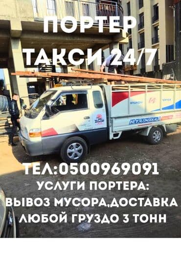 Портер, Вывоз бытового мусора, По городу, с грузчиком