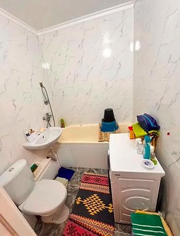 58: 1 комната, 43 м², Тунгуч мкр 105 серия, 9 этаж, Старый ремонт — 5