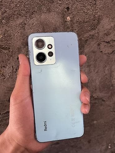 redmi note pro: Redmi, Redmi Note 12, Б/у, 256 ГБ, цвет - Голубой, 1 SIM, 2 SIM — 1