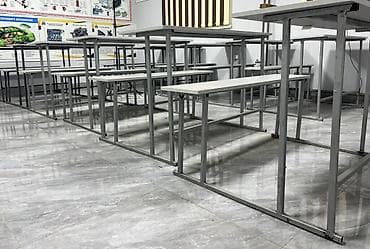Мебель: Комплект парты и стула, цвет - Серый — 1