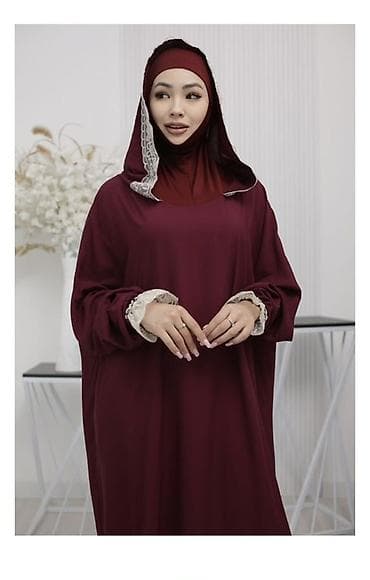 одежда для намаза: Женский молитвенный комплект в пол с капюшоном Все размеры есть - — 5