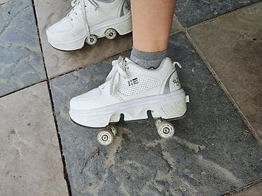 max g2: Кроссовки-ролики (роликовые кроссовки) белые - Тип: трансформируемая — 2