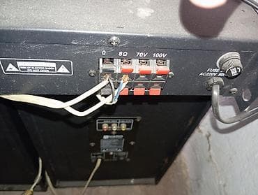 рация айком: Комплект звукового оборудования: усилитель + акустические системы — 4