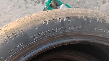 17: Шины 215 / 55 / R 17, Лето, Б/у, Комплект, Легковые, Китай, Bridgestone — 1