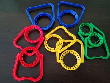 Дизайн, долборлоо: Крышки для пэт-бутылок и для 5-10 литровых бутылей. Для горловин — 6