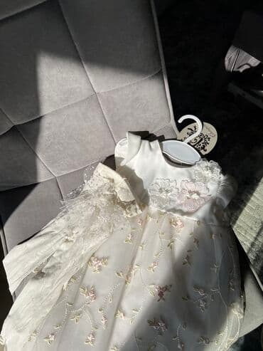 платье дордой: Детское платье, цвет - Белый, Новый — 9