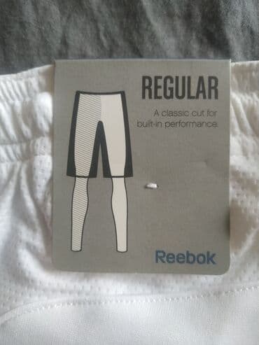одежда для спорта: Мужские шорты, S, Reebok, Новый, цвет - Белый, Самовывоз, Платная доставка — 3