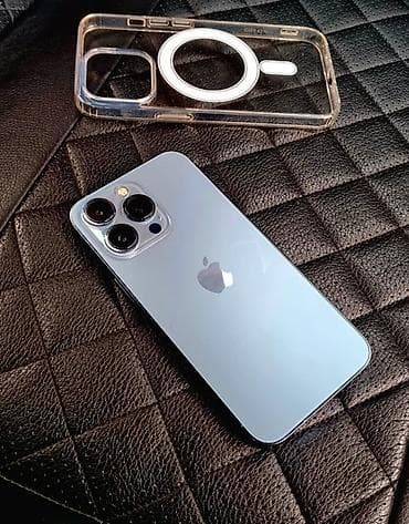 IPhone 13 Pro, Б/у, 128 ГБ, Синий, Чехол, 79 %