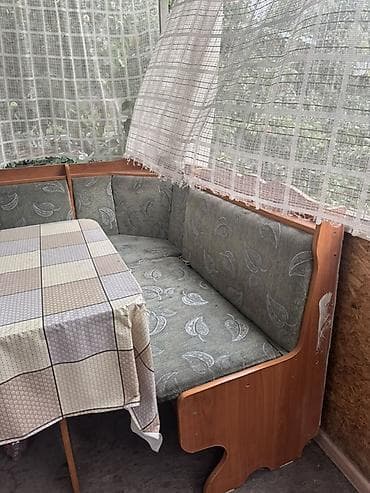 кухонные угол: Кухонный мягкий уголок, ЛДСП, цвет - Серый — 2