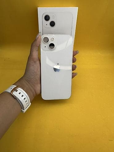 IPhone 13, Б/у, 256 ГБ, Белый, Коробка, В рассрочку, 80 %