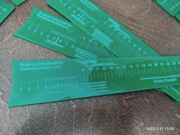 весы для животных бу: Линейка кролика для измерения ухо (Фландр,калифы,н.з.б) и т.д — 2