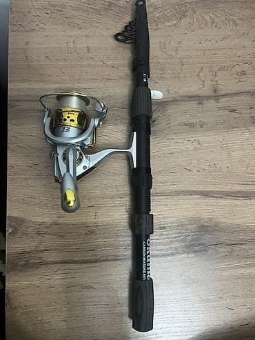 рагатка для рыбалки: Спиннинговый набор для рыбалки Состав: - Телескопическое удилище с — 1
