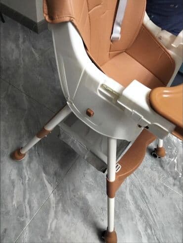 офисной стол: Стульчик для кормления, Новый, Другой бренд, Металл, Трансформер, цвет - Коричневый, Платная доставка — 4