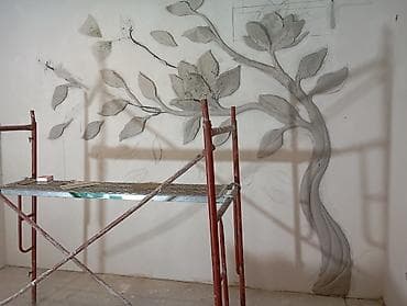 спальни: Объемная настенная лепнина и барельефы на заказ - Авторские 3D-панно — 10