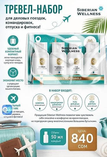 Тревел-набор Siberian Wellness “Happy New Travels” — мини-набор для