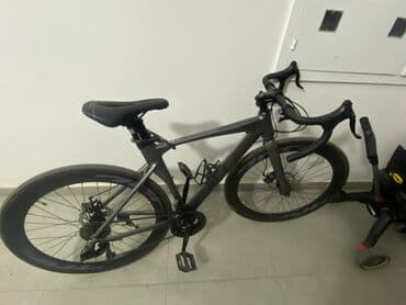 fixed gear купить бу: Элегантный шоссейный велосипед в матовом черном цвете. Модель оснащена — 1