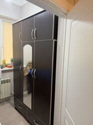 Диваны: Шифоньер, Б/у, Прямой, цвет - Коричневый, Дерево — 2