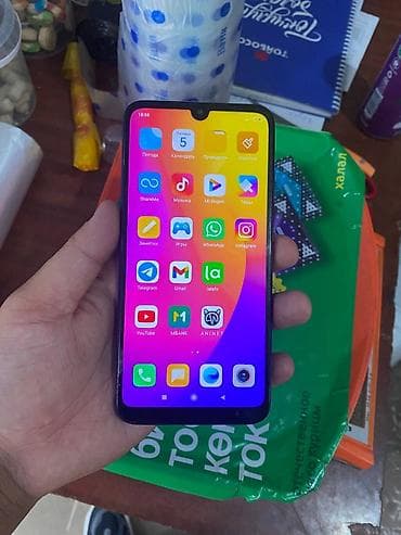 redmi not7: Redmi, Redmi Note 7, Б/у, 32 ГБ, цвет - Синий, 2 SIM — 2