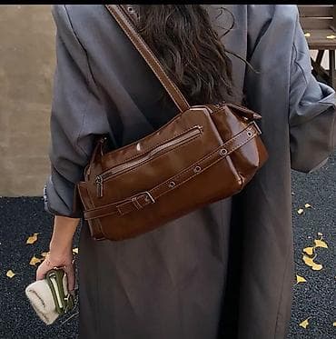 сумка женская для школы: Классическая сумка, Материал: Замша, Регулируемый ремень, Женские, Новый — 4