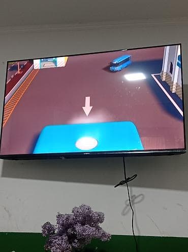 телевизор камри 70: Телевизор VISIN LED, диагональ примерно 43–50". Тонкая рамка — 2