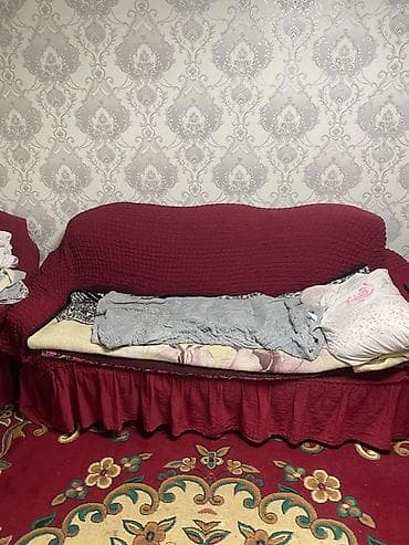 зеркало с подсветкой в полный рост: Комплект мягкой мебели, цвет - Красный — 1